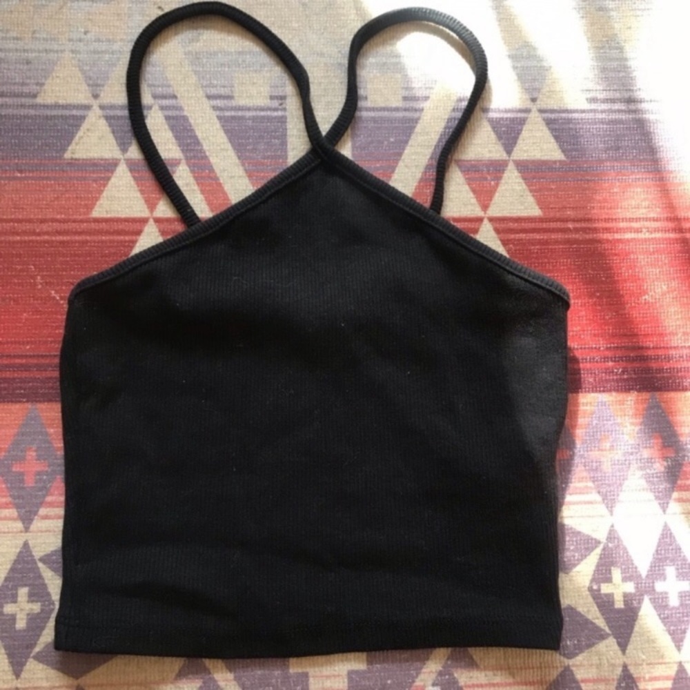 Zara off shoulder knit crop top